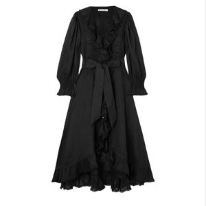 Doen Nadia dress In black, size XS, long sleeved version of Meghan Markle dress